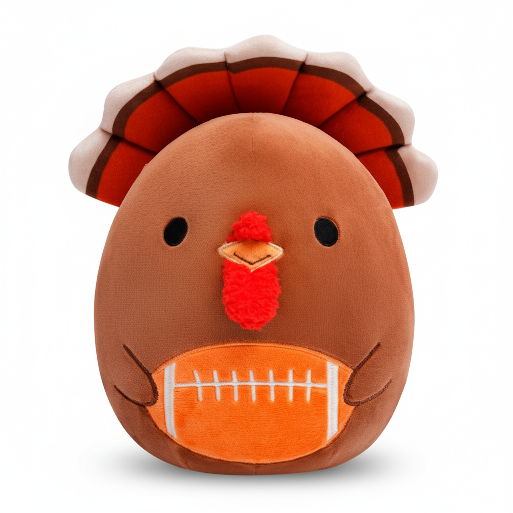 Thanksgiving Football Turkey Plush Toy 12“