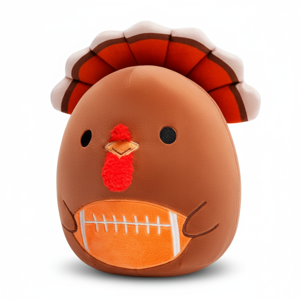 Thanksgiving Football Turkey Plush Toy 12“