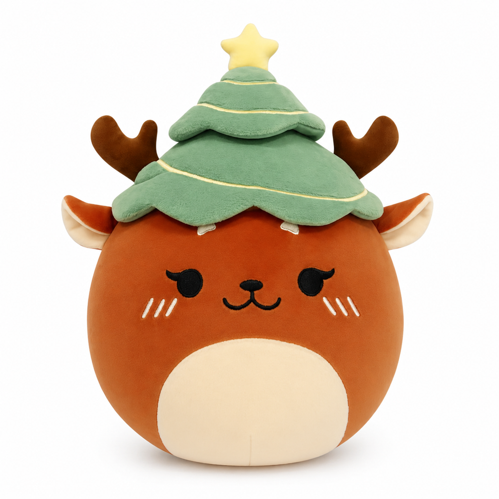 Christmas Tree Reindeer Plush Toy 12“