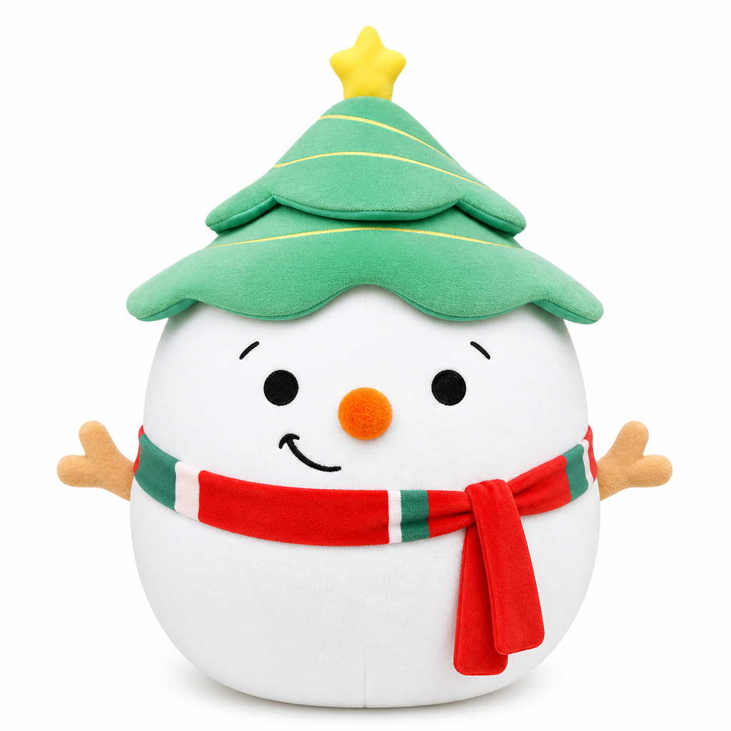 Christmas Tree Snowman Plush Toy 12“