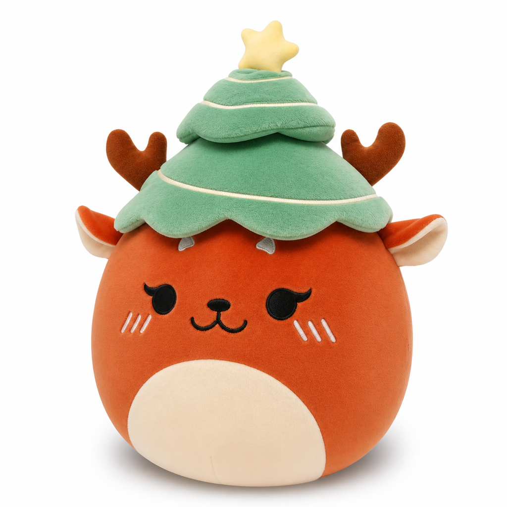 Christmas Tree Reindeer Plush Toy 12“