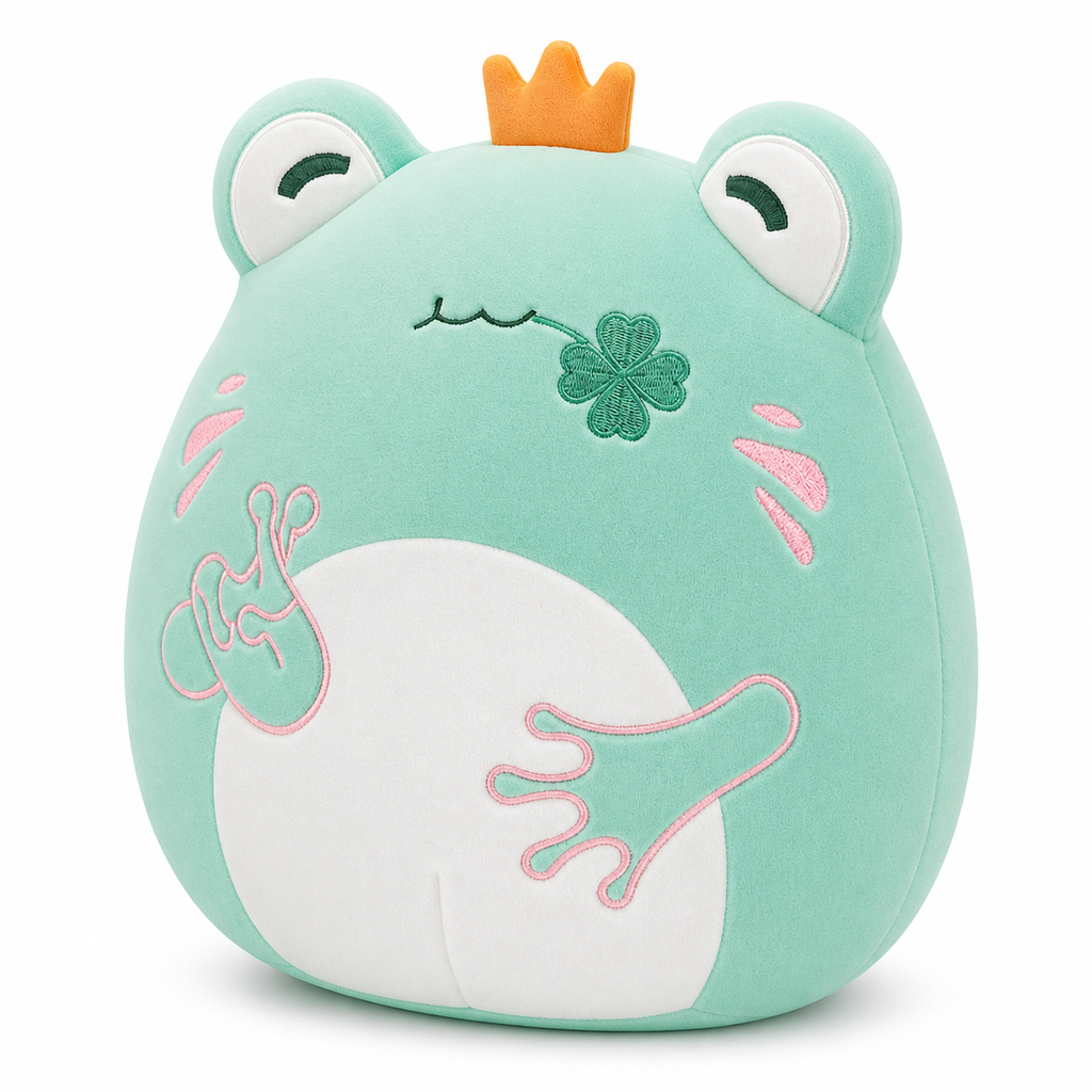 Lucky Crown Frog Plush Toy 12"